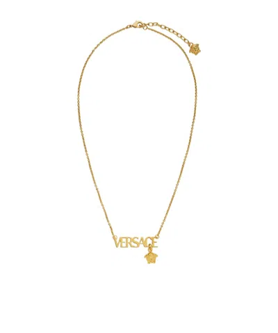 Versace Logo-lettering Necklace