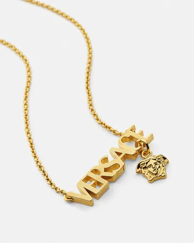 Versace Logo-lettering Necklace