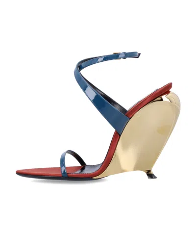 Saint Laurent Tallulah Wedges In Multi