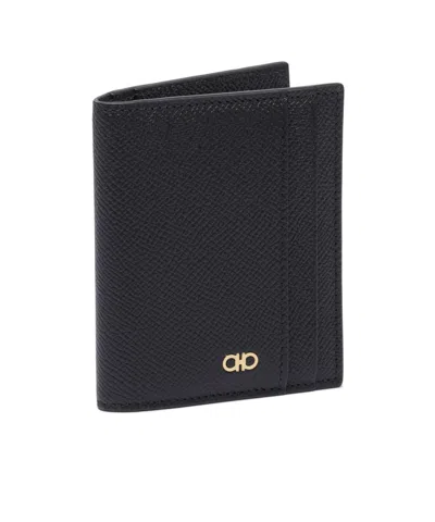 Ferragamo Bi-fold Cardholder Slots In Black