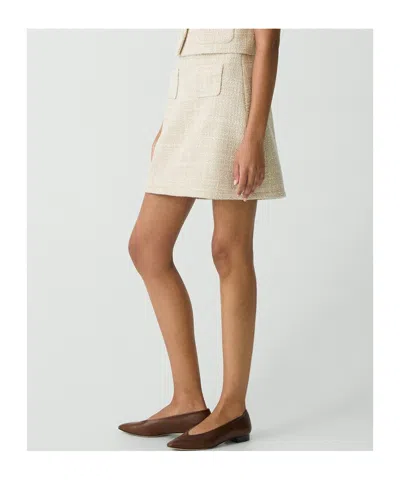 Theory A-line Mini Skirt In Texture Tweed