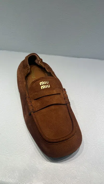 Miu Miu Round Toe Loafers