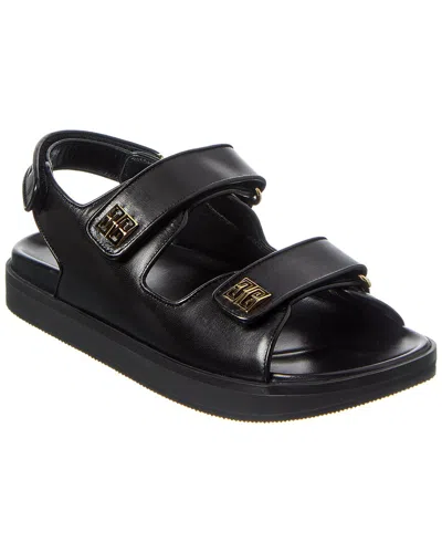 Givenchy 4g Adjustable Slingback Sandal In Black