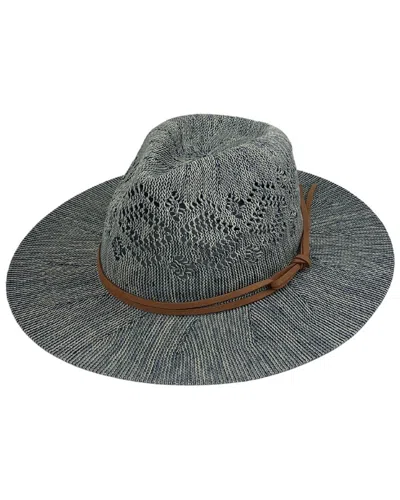 Marcus Adler Faux Trim With Packable Panama Hat