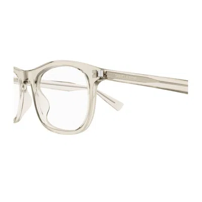 Saint Laurent Sl 811 Linea Corner Angle 004 Beige Trasparente Glasses