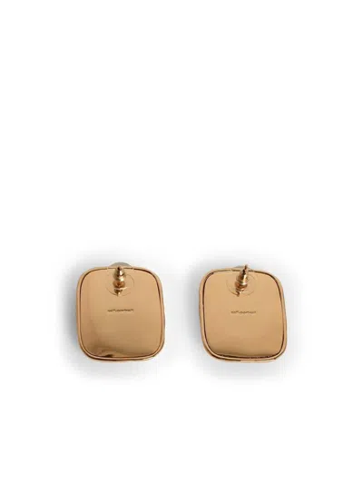 SELF-PORTRAIT SELF-PORTRAIT MOTTLED' GOLD-PLATED BRASS EARRINGS 