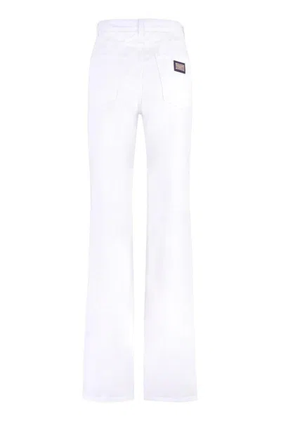 Dolce & Gabbana Destroyed-effect Cotton Denim 5-pocket High-rise Jeans