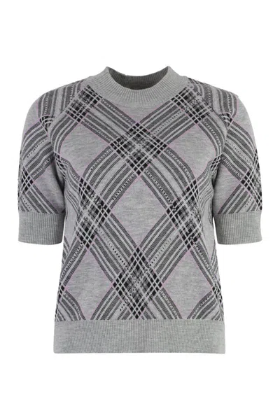 Giuseppe Di Morabito Argyle Intarsia-knit Merino Wool Jumper