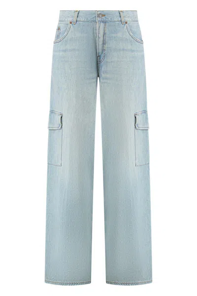 Haikure Cargo Pockets Wide Leg Trousers