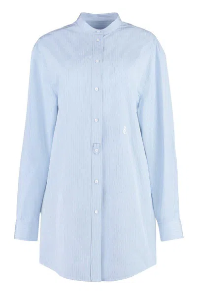 Shop Jil Sander Cotton Poplin Shirt