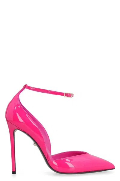 Alevì Milano Camilla Patent Leather Pointy-toe Pumps In Multi