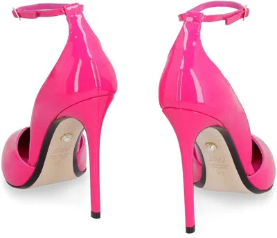 Alevì Milano Camilla Patent Leather Pointy-toe Pumps In Multi
