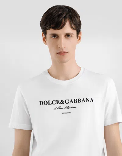 Dolce & Gabbana Cotton T-shirt With Print In White