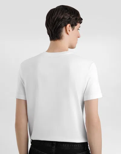 Dolce & Gabbana Cotton T-shirt With Print In White
