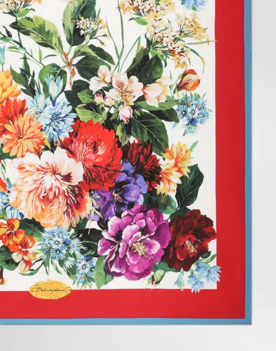 Dolce & Gabbana Floral Silk Scarf