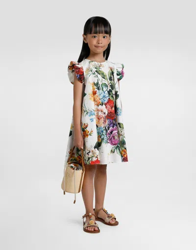 Dolce & Gabbana Flower-print Poplin Dress