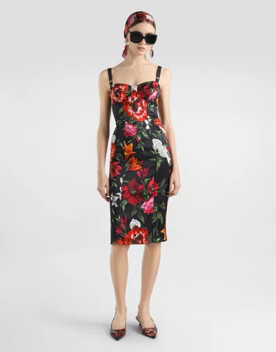 Dolce & Gabbana Midi Dress In Multi