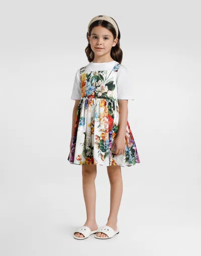 Dolce & Gabbana Flower-print Poplin Dress