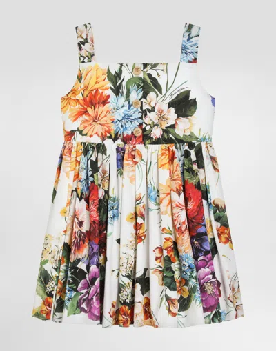 Dolce & Gabbana Flower-print Poplin Dress