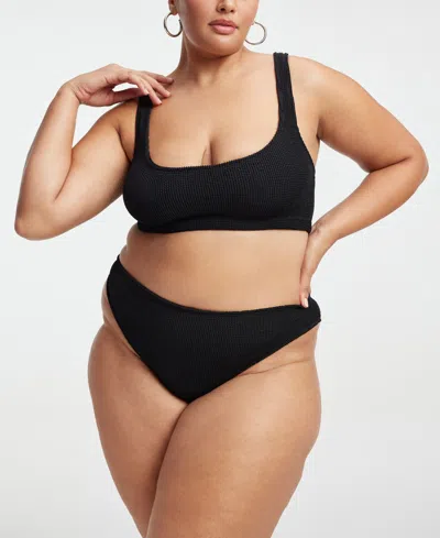 Good American Women's Always Fits Bralette Bikini Top In Black