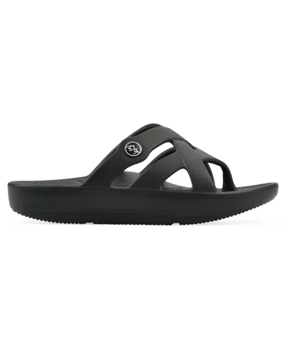 White Mountain Rip Sandal In Black