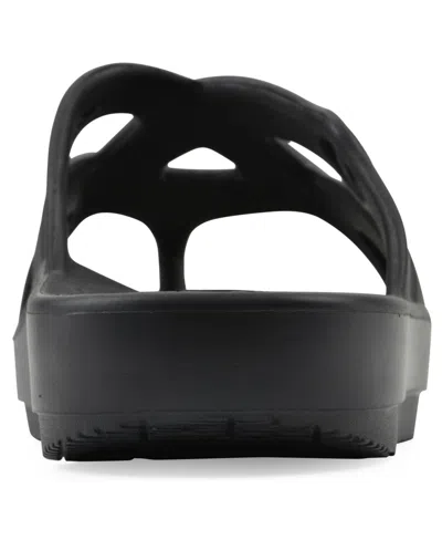 White Mountain Rip Sandal In Black