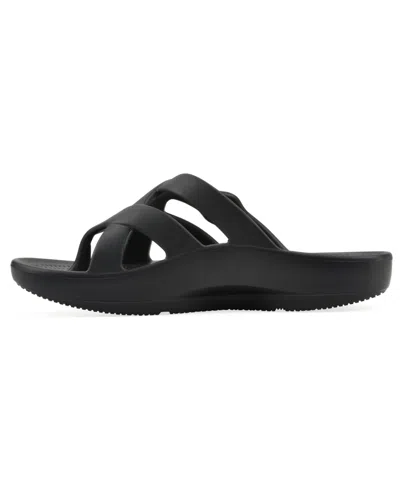White Mountain Rip Sandal In Black