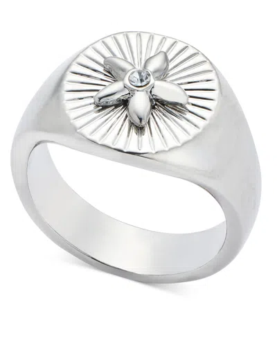 On 34th Rhodium-plated Starfish Signet Ring, Exclusively At Macy's