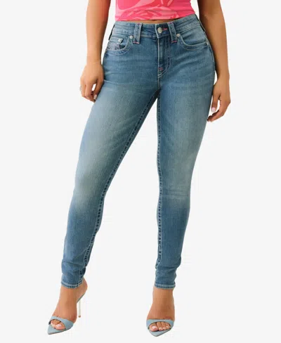 True Religion Women's Jennie I Love True Skinny Zipper Jeans In Blue