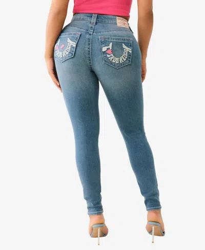 True Religion Women's Jennie I Love True Skinny Zipper Jeans In Blue