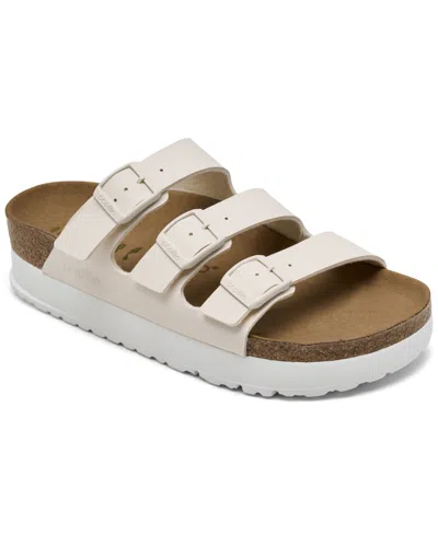 Birkenstock Arizona Pap Flex Platform Birko-flor White