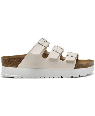 Birkenstock Arizona Pap Flex Platform Birko-flor White