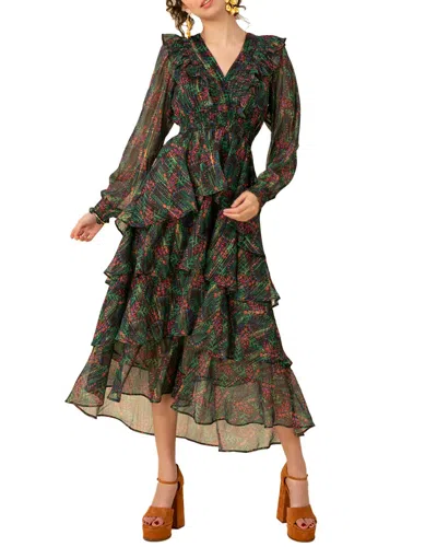 Hale Bob Lurex Jacquard Gown