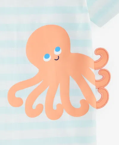 First Impressions Baby Boys Octopus Graphic Striped Sunsuit, Exclusively At Macy's