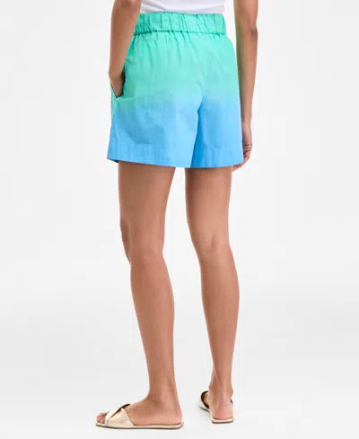 On 34th Women's Ombre Drawstring Shorts, Exclusively At Macy's In Blue