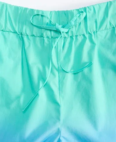 On 34th Women's Ombre Drawstring Shorts, Exclusively At Macy's In Blue