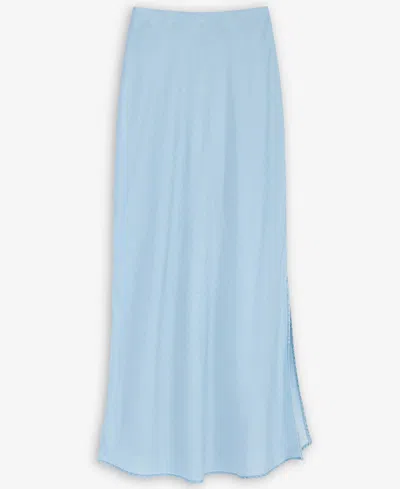 On 34th Women's Chambray Maxi Slip Skirt, Exclusively At Macy's In Blue