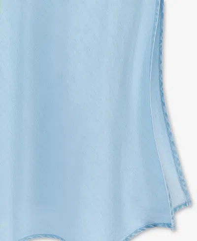 On 34th Women's Chambray Maxi Slip Skirt, Exclusively At Macy's In Blue