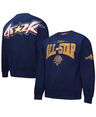 Mitchell & Ness Men's And Women's Navy 2000 Nba All-star Game Throwback Pullover Sweatshirt