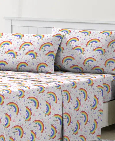 Dream Factory Unicorn Rainbow 3-pc. Sheet Set, Twin