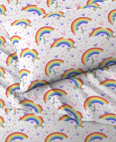 Dream Factory Unicorn Rainbow 3-pc. Sheet Set, Twin