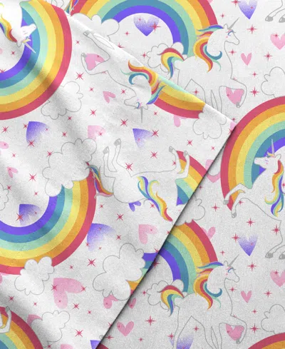 Dream Factory Unicorn Rainbow 3-pc. Sheet Set, Twin
