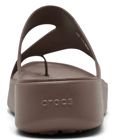 Crocs Women's Getaway Platform Toe Loop Casual Sandals From Finish Line
