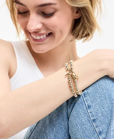 On 34th Two-tone Starfish Charm Stretch Set, Exclusively At Macy's