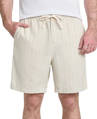 Guess Men's Regular-fit Fletcher Linen Drawstring Shorts In Green