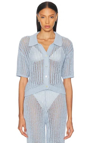 La Porte Ophelia Windowpane Knit Top