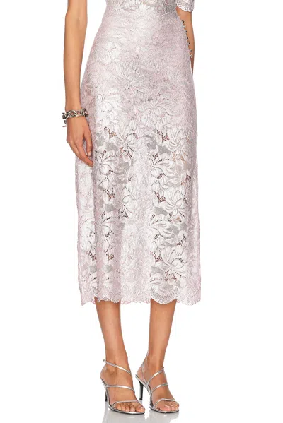 Rabanne Gonna Midi Rosa