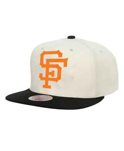 Mitchell & Ness Men's Cream San Francisco Giants Cooperstown Collection Basic Flip Snapback Hat