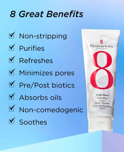Elizabeth Arden Eight Hour Hydraplay 2-in-1 Daily Cleanser, 4.2 Oz.