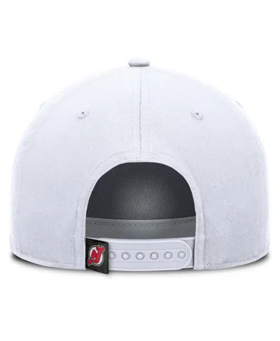 Fanatics Men's White New Jersey Devils Rope A-frame Adjustable Hat In White